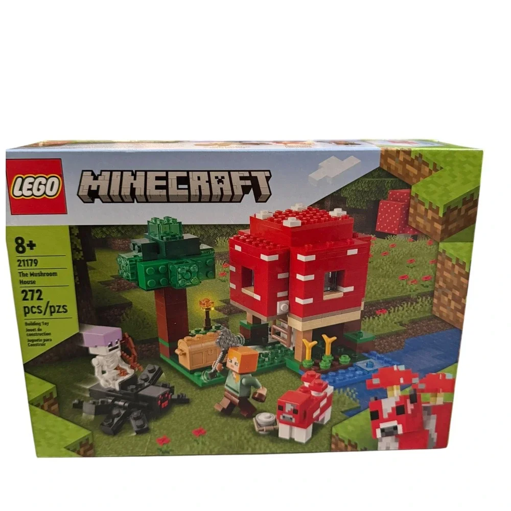 NIB LEGO Minecraft The Mushroom House 21179 Building Toy Set  NEW SEALED Retired